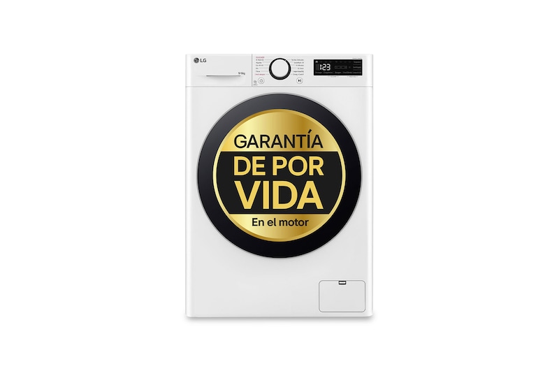 LG 9/6 kg y 1400 rpm Lavasecadora en Blanco, F4DR6009A1W