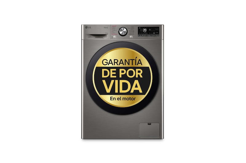 Vista frontal de Outlet Lavasecadora inteligente AI Direct Drive™, Turbowash 360º, 9/6kg, 1400rpm, Un 10% más eficiente que A(lavado) /D(secado), Inox, Serie 700 F4DR7009AGS.OUTLET
