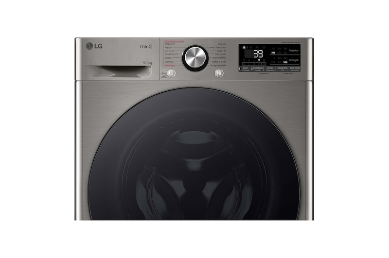 LG Outlet Lavasecadora inteligente AI Direct Drive™, Turbowash 360º, 9/6kg, 1400rpm, Un 10% más eficiente que A(lavado) /D(secado), Inox, Serie 700, F4DR7009AGS.OUTLET