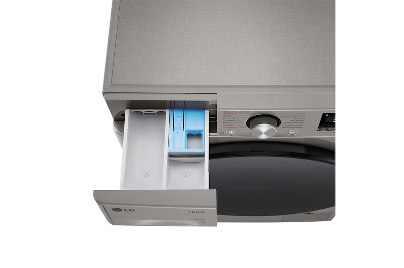 LG Outlet Lavasecadora inteligente AI Direct Drive™, Turbowash 360º, 9/6kg, 1400rpm, Un 10% más eficiente que A(lavado) /D(secado), Inox, Serie 700, F4DR7009AGS.OUTLET