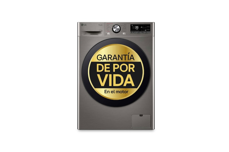 Vista frontal de Lavasecadora inteligente AI Direct Drive TM, Turbowash 360º, 11/6kg, 1400rpm, Un 10% más eficiente que A(lavado) /D(secado) Inox antihuellas, Serie 700 F4DR7011AGS
