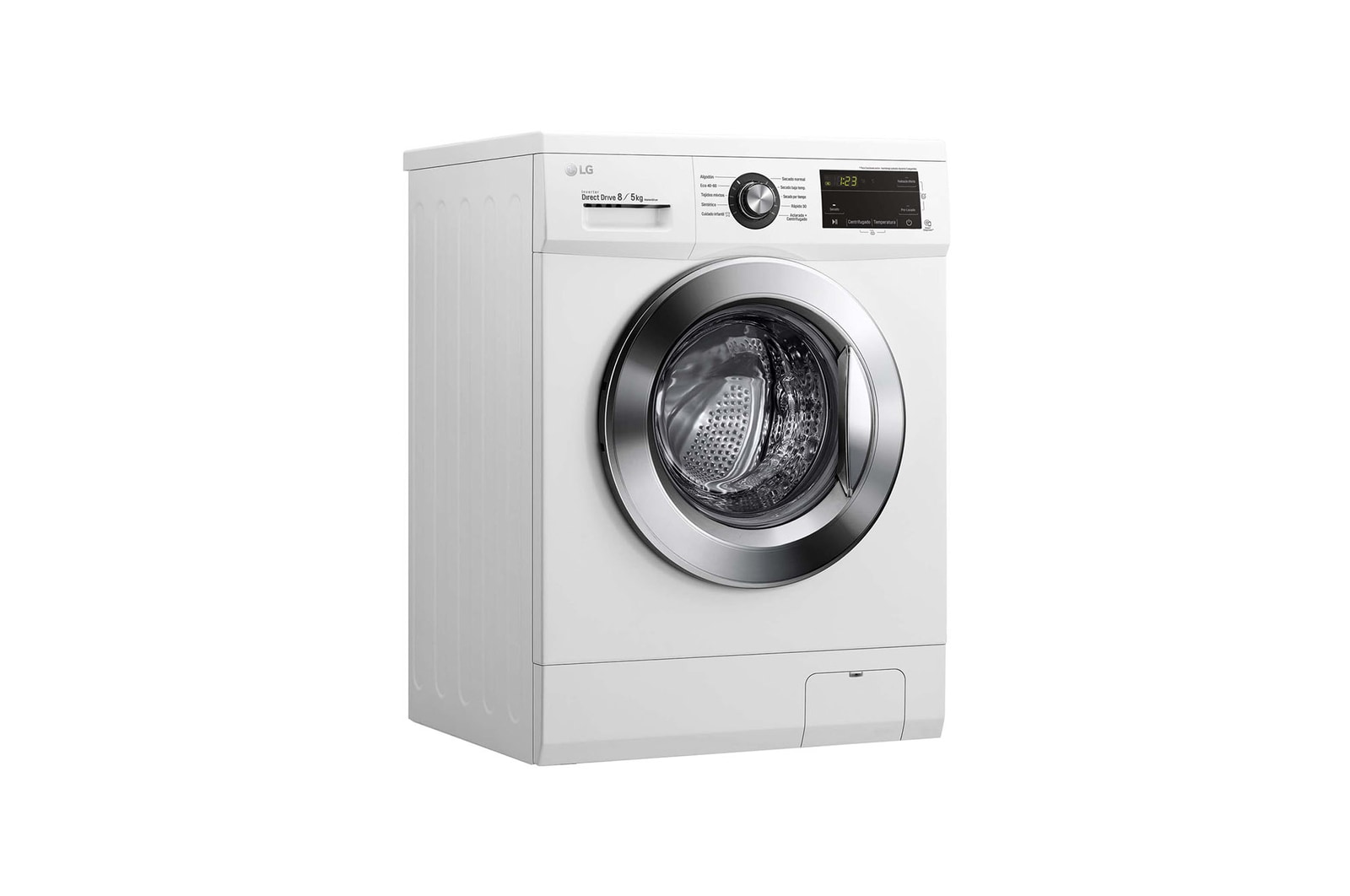 LG Lavasecadora Inverter Direct Drive 8/5kg, 1400rpm, Clasificación D(lavado)/E(secado), Blanca, Serie 100, F4J3TM5WD