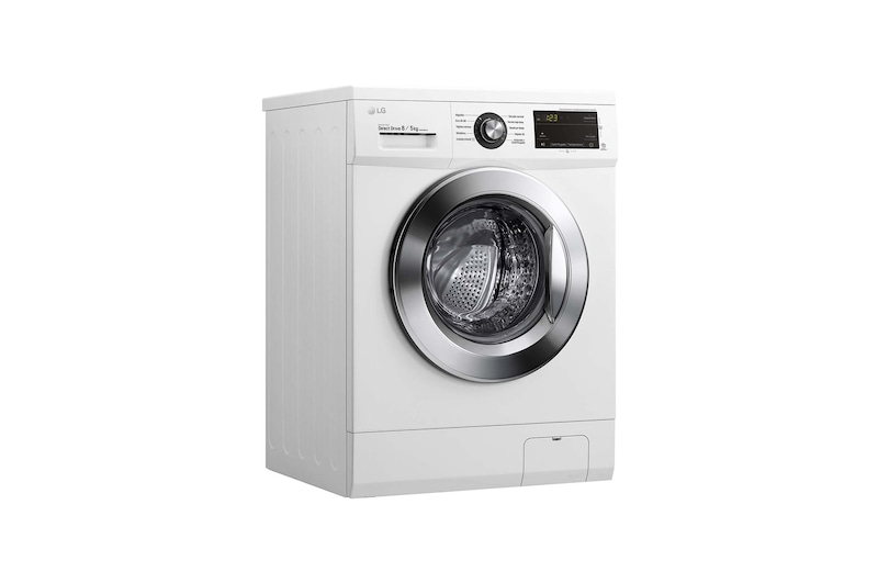 LG Lavasecadora Inverter Direct Drive 8/5kg, 1400rpm, Clasificación D(lavado)/E(secado), Blanca, Serie 100, F4J3TM5WD