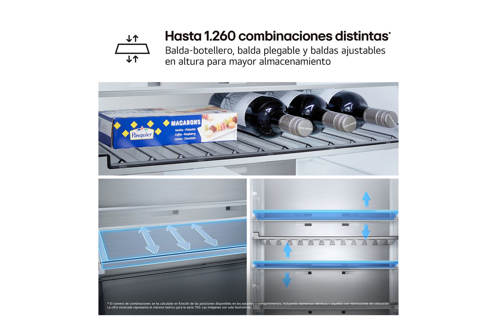 Almacena almientos del día a día o hasta 6 botellas de vino