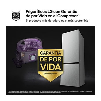 Garantía de por vida en el compresor*