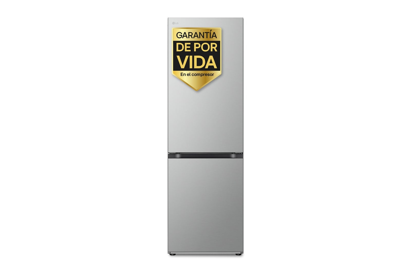 Vista frontal de Frigorífico Combi Door Cooling+, 1,86m, Clasificación D, capacidad de 374l, inox antihuellas. Serie 700, GBV7170EPY