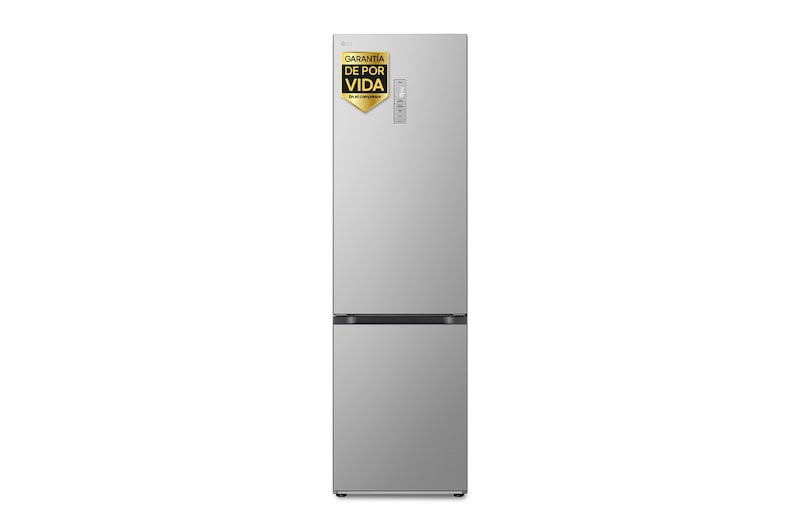 Vista frontal de Frigorífico Combi | LG GBV7270CPY, Door Cooling+, 2,03m, 419 L, Serie 700, Clasificación C, Inox antihuellas GBV7270CPY