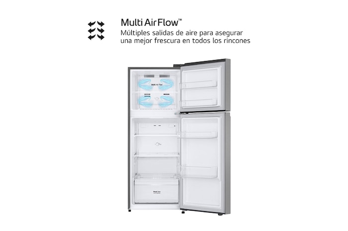 LG Frigorífico Dos Puertas | LG GTBV22PYNJ, Total No Frost, 1,45m, Clasificación E, Inox antihuellas, GTBV22PYNJ