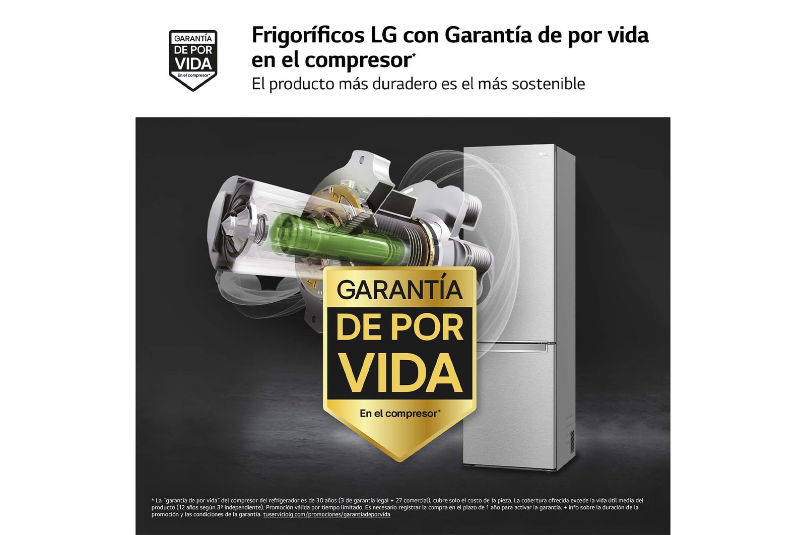 LG Frigorífico Combi Door Cooling+, 2m, Clasificación Un 20% más eficiente que A, capacidad de 419l, acero texturizado antihuellas. Serie 900, GBB92MBB3P