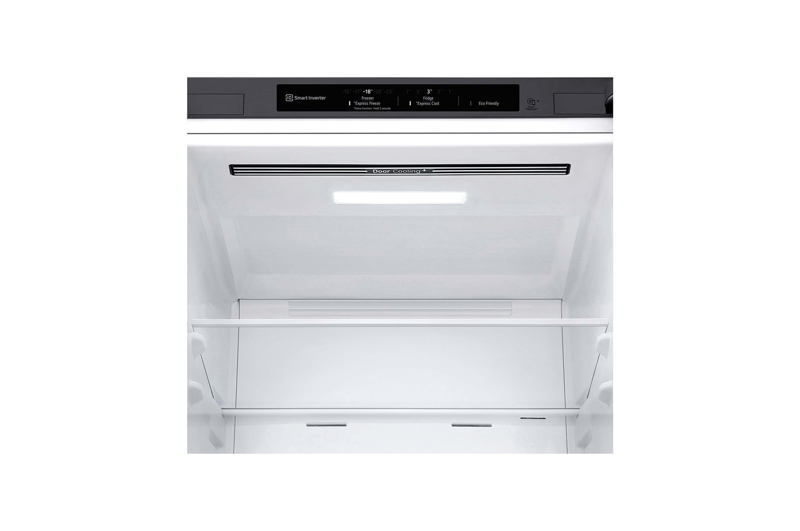 LG Frigorífico Combi, 1,86m, Clasificación E, capacidad de 374l, Inox Grafito Antihuellas, serie 3, GBP31DSLZN