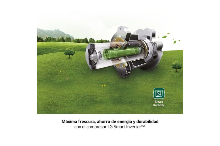 LG Outlet Frigorífico Combi Door Cooling+, 2m, Clasificación C, capacidad de 419l, Blanco, serie P-600, GBP62SWNCN1.OUTLET