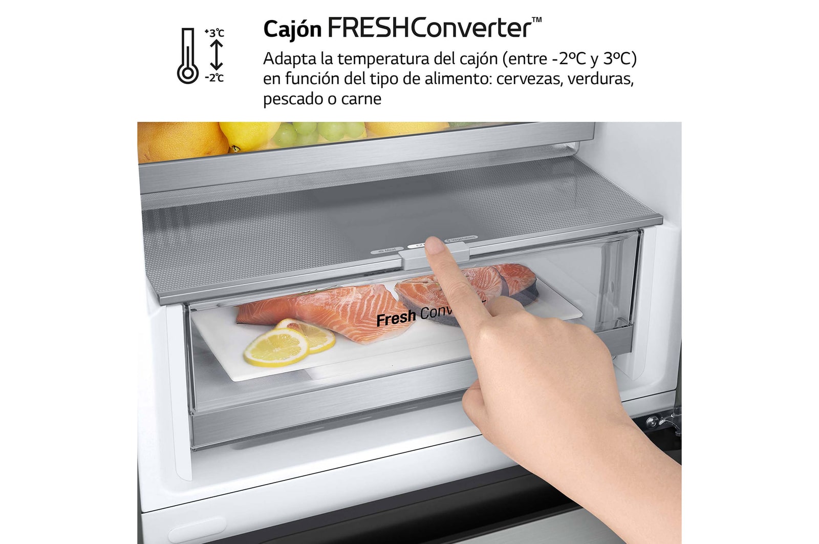 LG Frigorífico Combi Door Cooling+, 2,03m, Clasificación D, capacidad de 419l, blanco. Serie 500, GBV5250EPY, GBV5250EPY