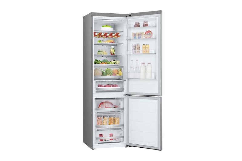 LG Frigorífico Combi Door Cooling+, 2,03m, Clasificación D, capacidad de 419l, blanco. Serie 500, GBV5250EPY, GBV5250EPY