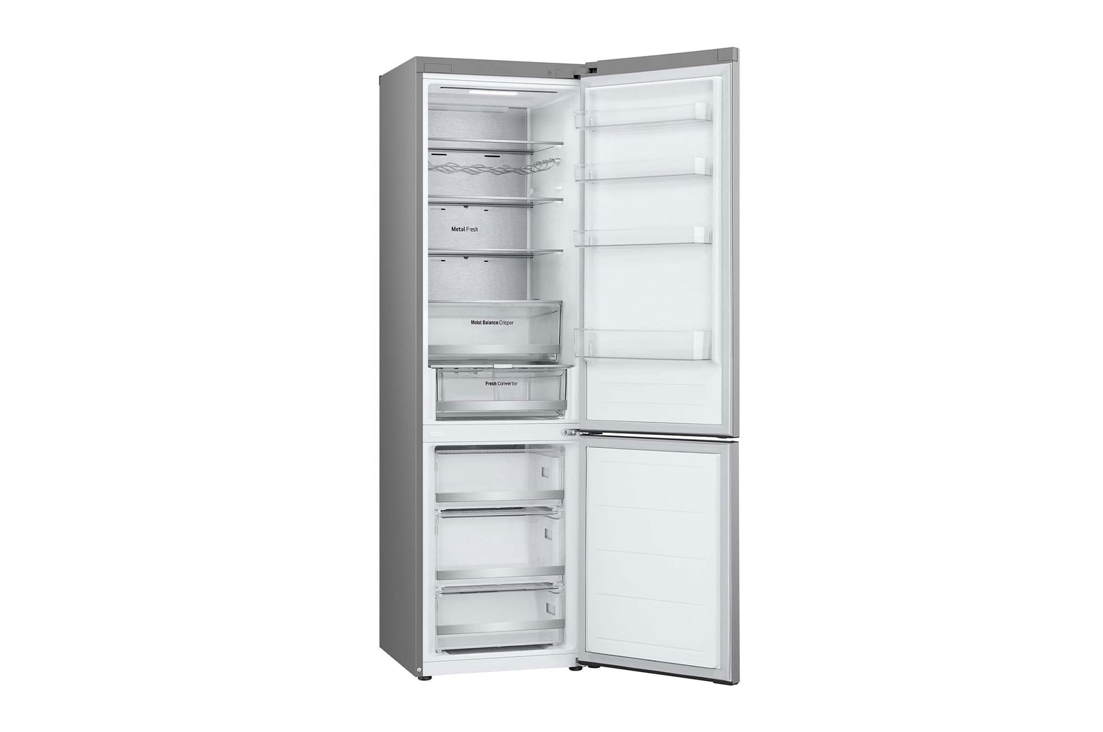 LG Frigorífico Combi Door Cooling+, 2,03m, Clasificación D, capacidad de 419l, blanco. Serie 500, GBV5250EPY, GBV5250EPY