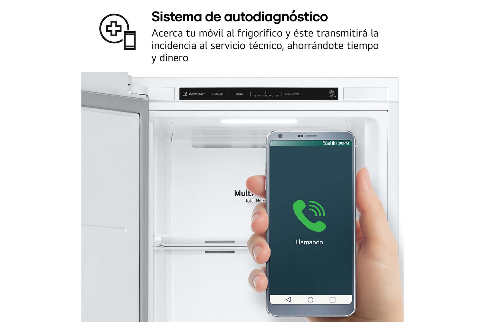 LG Congelador 1 Puerta Total No Frost Smart Inverter, Clasificación E, 324 L, <br> Blanco, GFT41SWGSZ