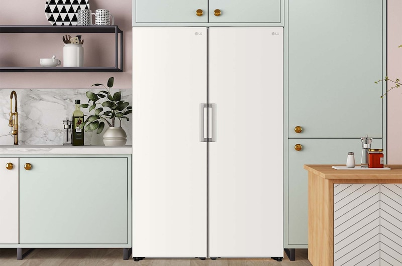 LG Congelador 1 Puerta Total No Frost Smart Inverter, Clasificación E, 324 L, <br> Blanco, GFT41SWGSZ