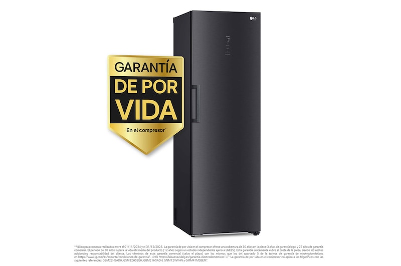 LG Outlet Frigorífico Clasificación C, 413L, Acero Negro-grisáceo mate antihuellas, GLM71MCCSX.OUTLET