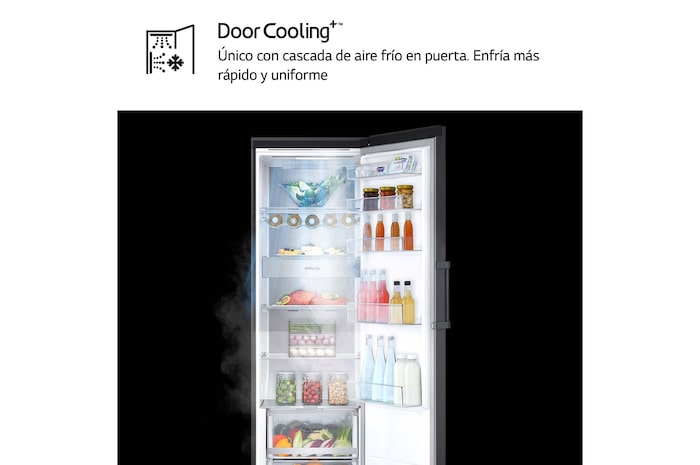 LG Outlet Frigorífico Clasificación C, 413L, Acero Negro-grisáceo mate antihuellas, GLM71MCCSX.OUTLET