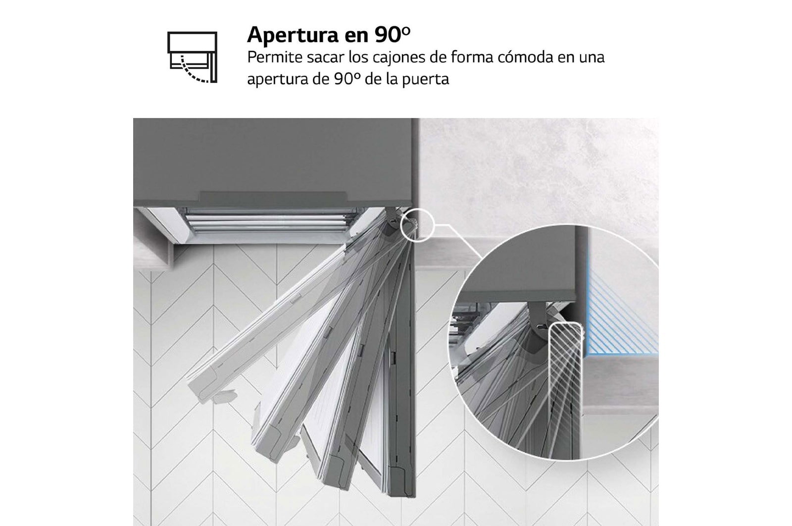 LG Outlet Frigorífico Clasificación C, 413L, Acero Negro-grisáceo mate antihuellas, GLM71MCCSX.OUTLET