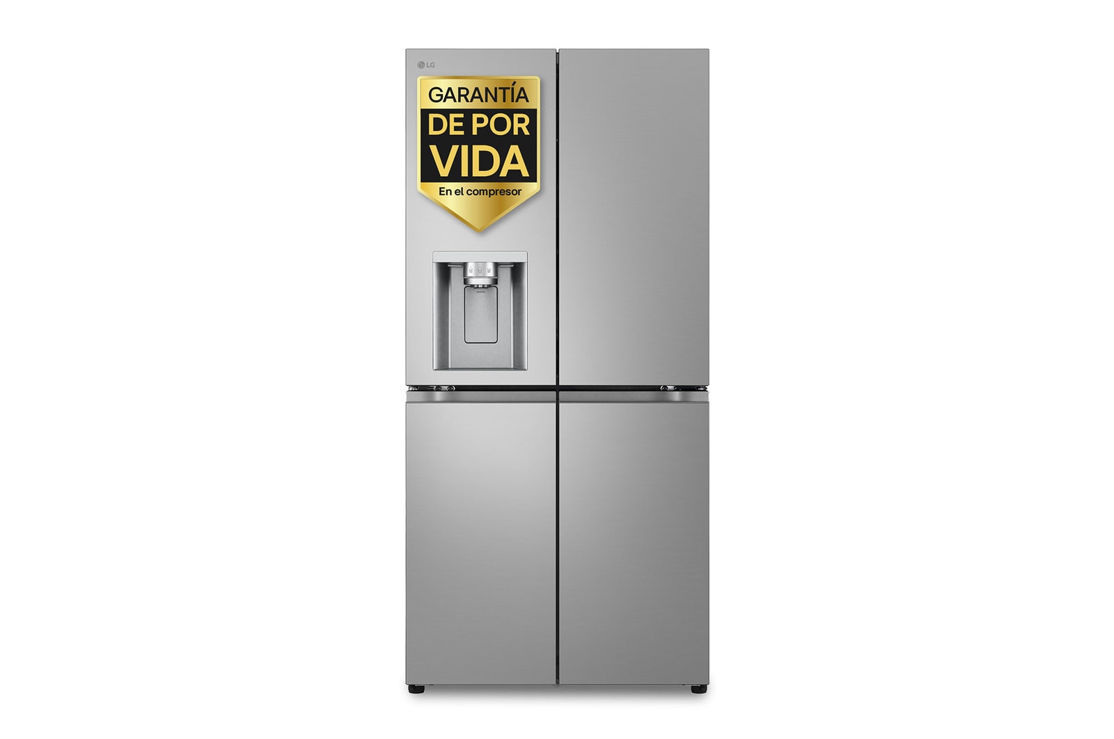LG Outlet Frigorífico American Combi Ancho 83cm, Clasificación E, 508 L, Inox antihuellas, GML860PYFE.OUTLET