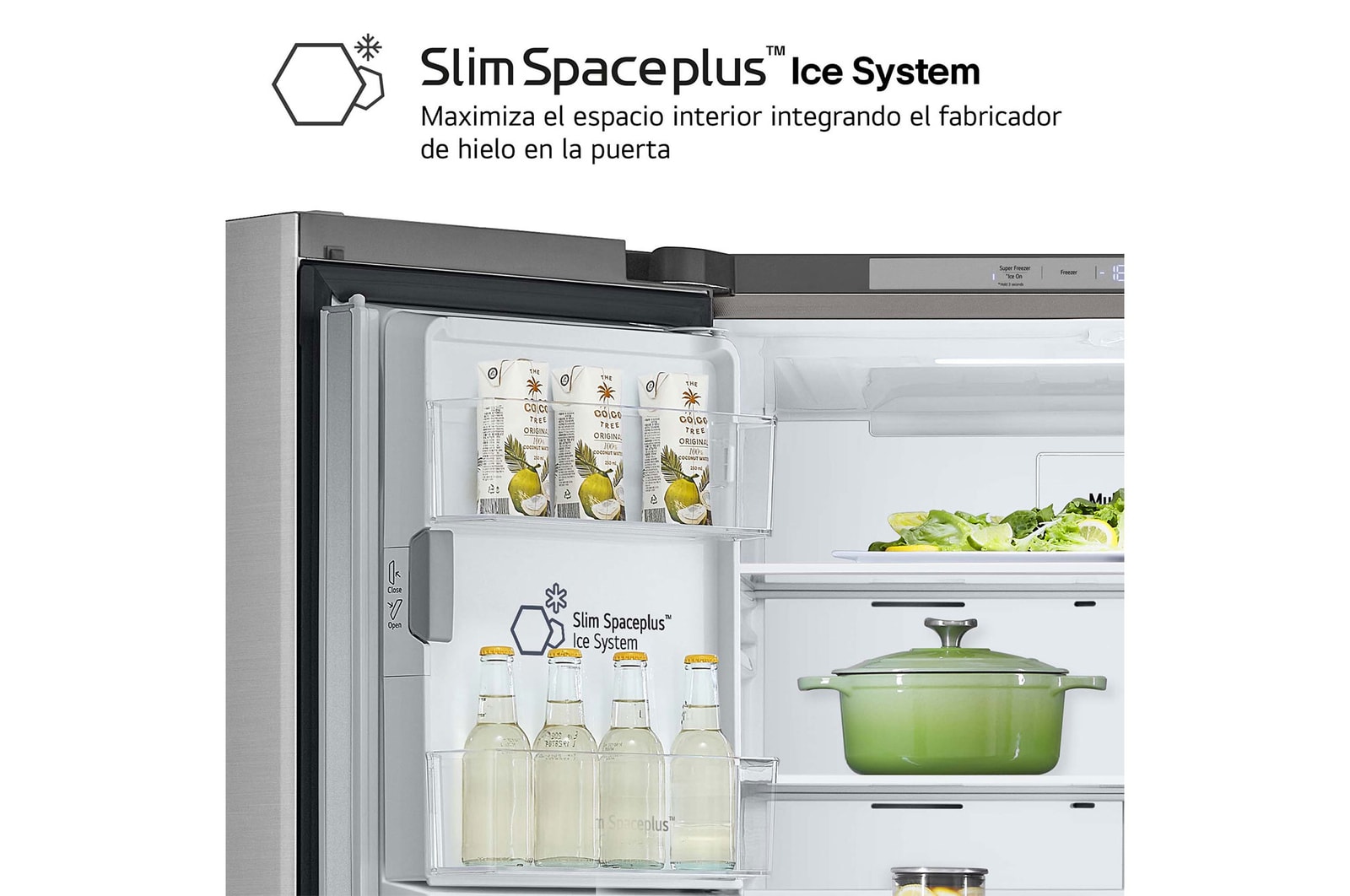 LG Outlet Frigorífico American Combi Ancho 83cm, Clasificación E, 508 L, Inox antihuellas, GML860PYFE.OUTLET