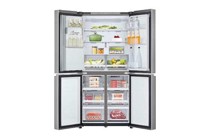 LG Outlet Frigorífico American Combi Ancho 83cm, Clasificación E, 508 L, Inox antihuellas, GML860PYFE.OUTLET