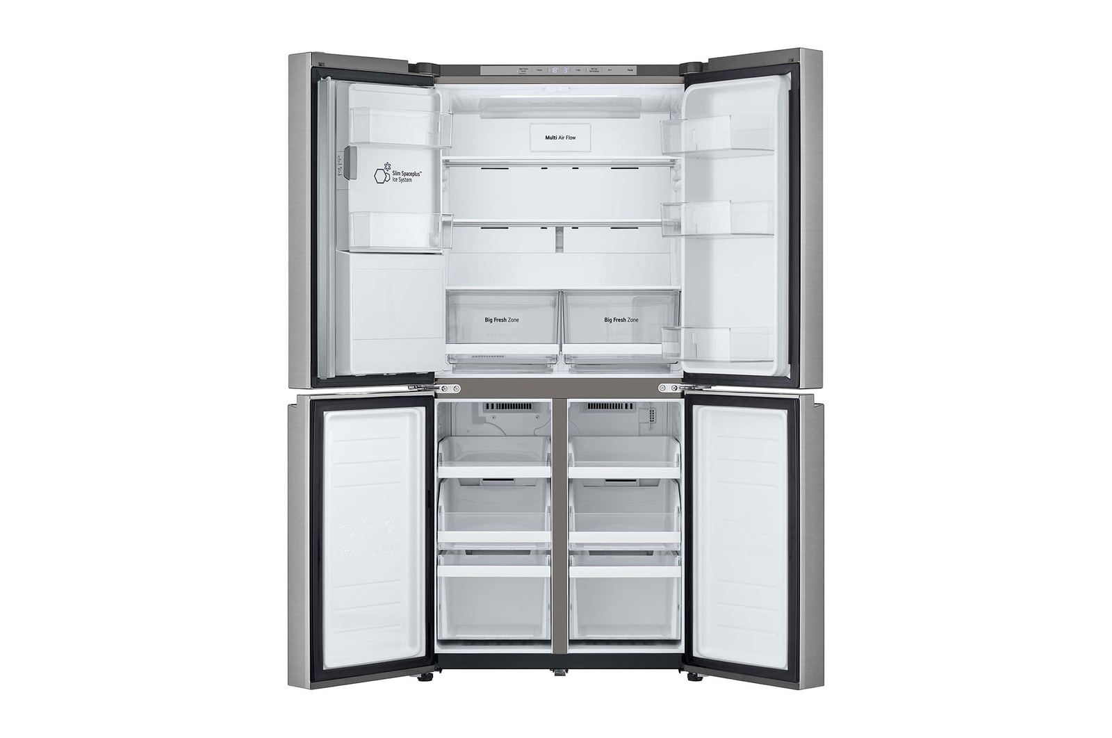 LG Outlet Frigorífico American Combi Ancho 83cm, Clasificación E, 508 L, Inox antihuellas, GML860PYFE.OUTLET