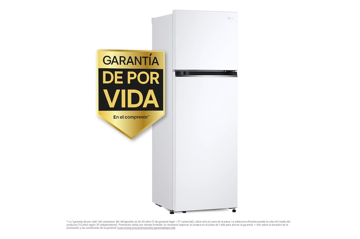 LG Outlet Frigorífico 2 Puertas, Total No Frost, 1,68 m., 287 L., Clasificación E, GTBV20SWGKD.OUTLET