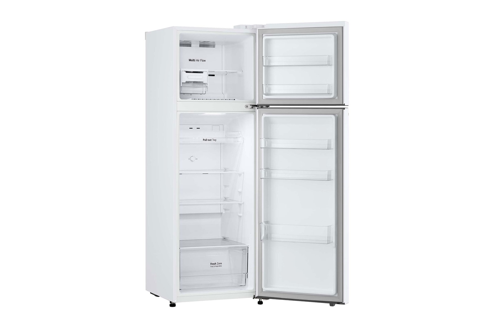 LG Frigorifico de 2 Puertas, 287L, 1,68 m, Total No Frost - Blanco, GTBV20SWGKD