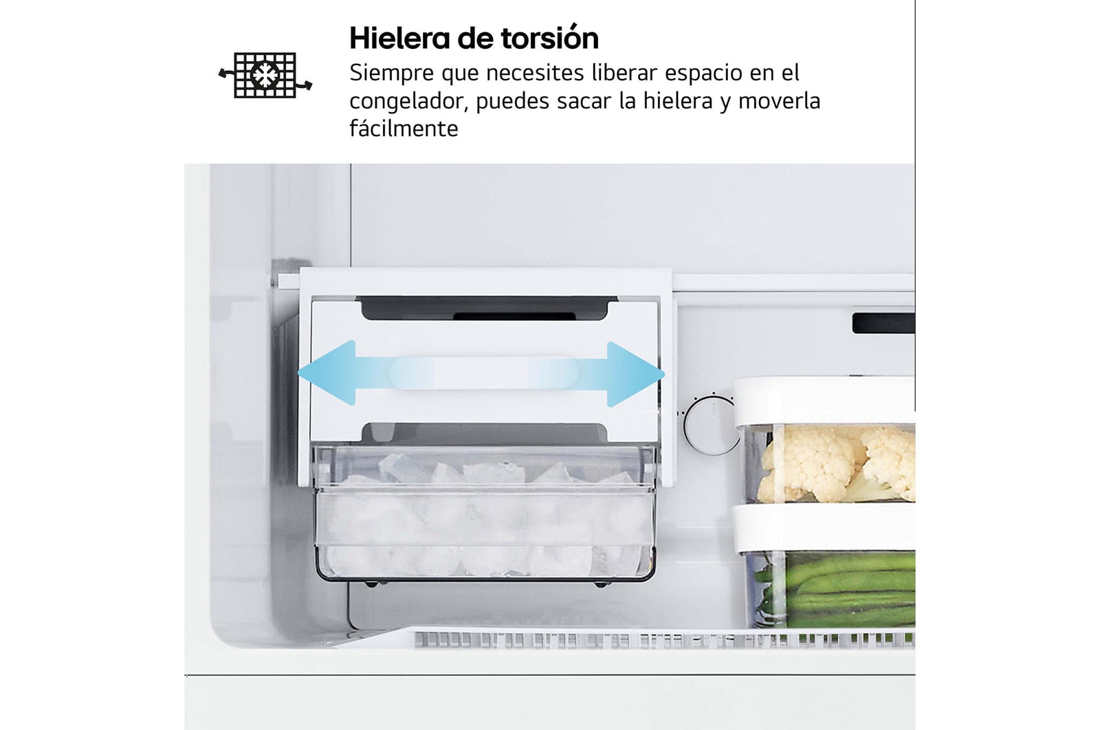 LG Frigorífico Dos Puertas 1,45m, Clasificación E, Total No Frost, Door Cooling - Blanco, GTBV22SWGKD