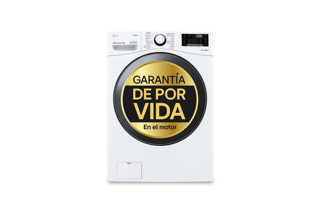 LG Lavadora LG F1P1CY2W, 17 kg, E, Blanco, 1100rpm, Serie XXL, F1P1CY2W