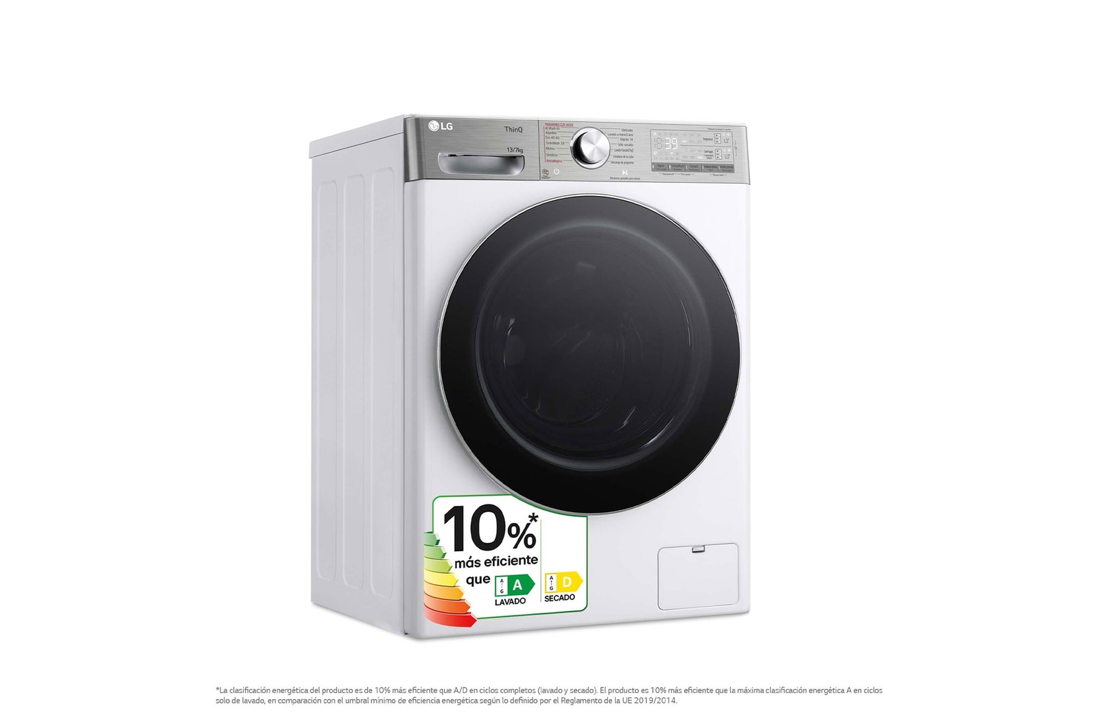 LG Lavasecadora inteligente AI Direct Drive™, Turbowash 360º, Autodosificación 13/7kg, 1400rpm, Un 10% más eficiente que A(lavado) /D(secado) Blanca, Serie 950, F4DR9513A2W