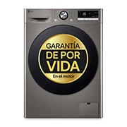 Vista frontal de Lavadora inteligente AI Direct Drive. TurboWash 360º, Vapor+,  10kg ,  1400rpm Un 10% más eficiente que A, Serie 700, F4WR7010AGS