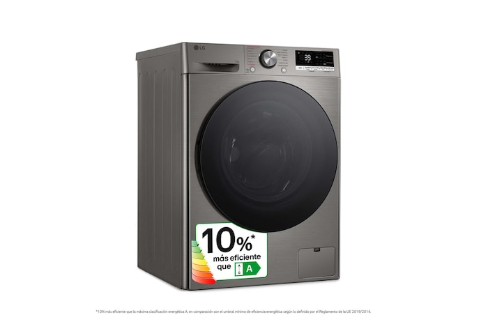 LG Lavadora inteligente AI Direct Drive. TurboWash 360º, Vapor+,  10kg ,  1400rpm Un 10% más eficiente que A, Serie 700, F4WR7010AGS