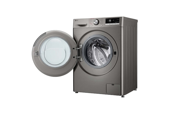 LG Lavadora inteligente AI Direct Drive. TurboWash 360º, Vapor+, 10kg , 1400rpm Un 10% más eficiente que A, Serie 700, F4WR7010AGS.OBSEXC