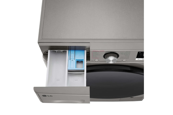 LG Lavadora inteligente AI Direct Drive. TurboWash 360º, Vapor+, 10kg , 1400rpm Un 10% más eficiente que A, Serie 700, F4WR7010AGS.OBSEXC