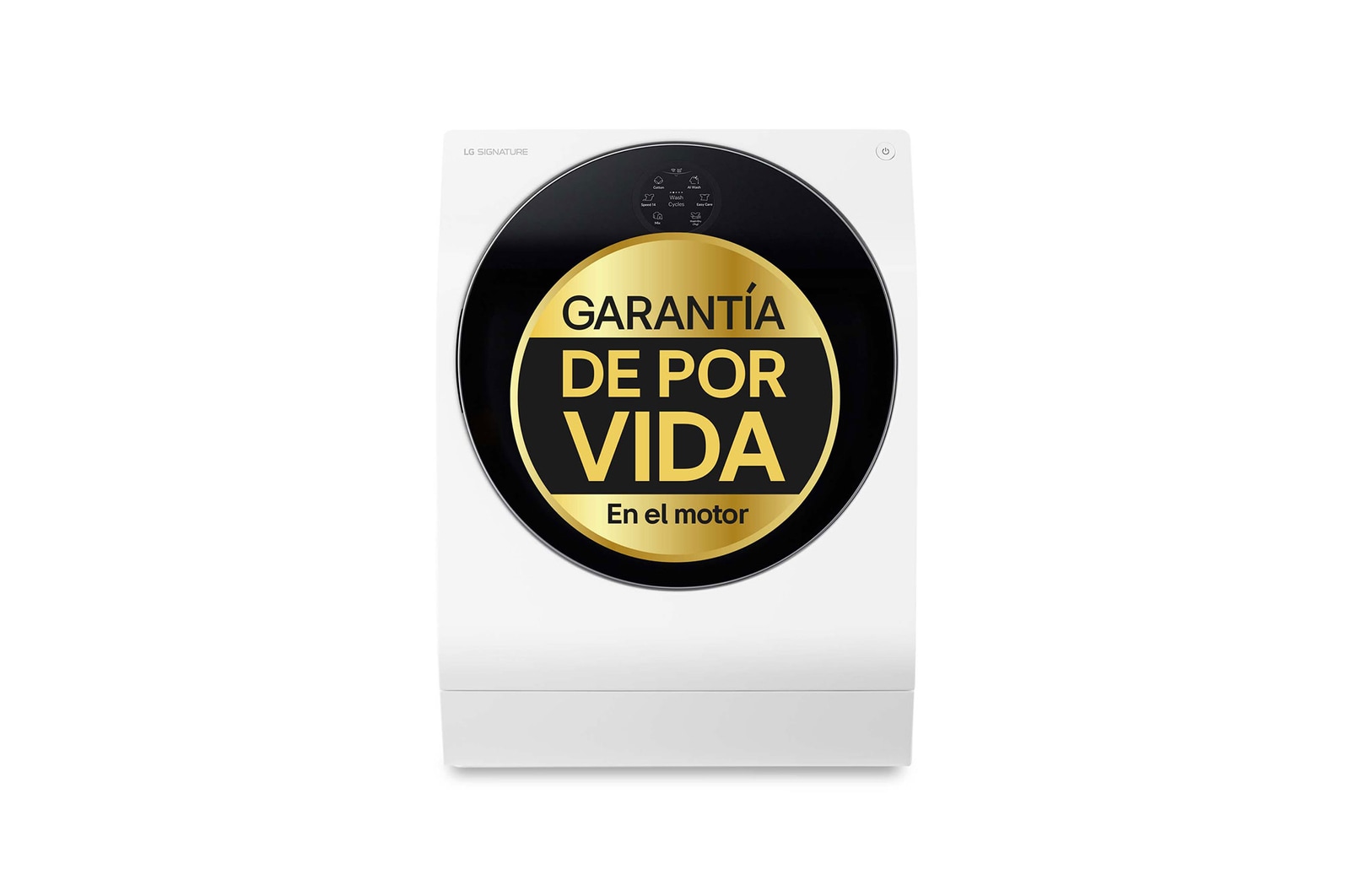 LG Lavasecadora LG SIGNATURE  con bomba de calor, Clase A lavado/A secado, 12kg lavado/7kg secado, 1.600 rpm, Blanca, LSWD100E