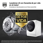 LG Lavasecadora LG SIGNATURE  con bomba de calor, Clase A lavado/A secado, 12kg lavado/7kg secado, 1.600 rpm, Blanca, LSWD100E