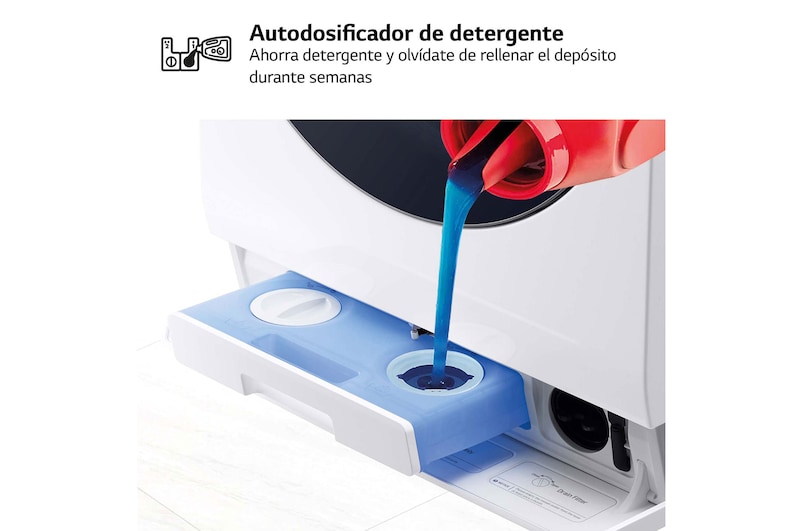 LG Lavasecadora LG SIGNATURE  con bomba de calor, Clase A lavado/A secado, 12kg lavado/7kg secado, 1.600 rpm, Blanca, LSWD100E