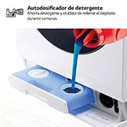 LG Lavasecadora LG SIGNATURE  con bomba de calor, Clase A lavado/A secado, 12kg lavado/7kg secado, 1.600 rpm, Blanca, LSWD100E