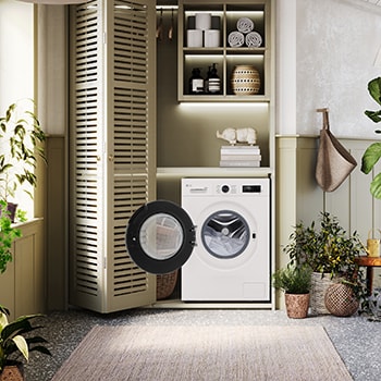 LG Lavasecadora Inverter | LG W4X1095NWK, Direct Drive, 6 Motion, 9/5kg, 1400rpm, Serie 140, Clasificación A (Lavado) / E (Secado), Blanca, W4X1095NWK