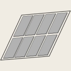 Soportes de panel (superior y medio)