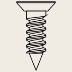 Ilustración de tornillos de madera, 12 piezas