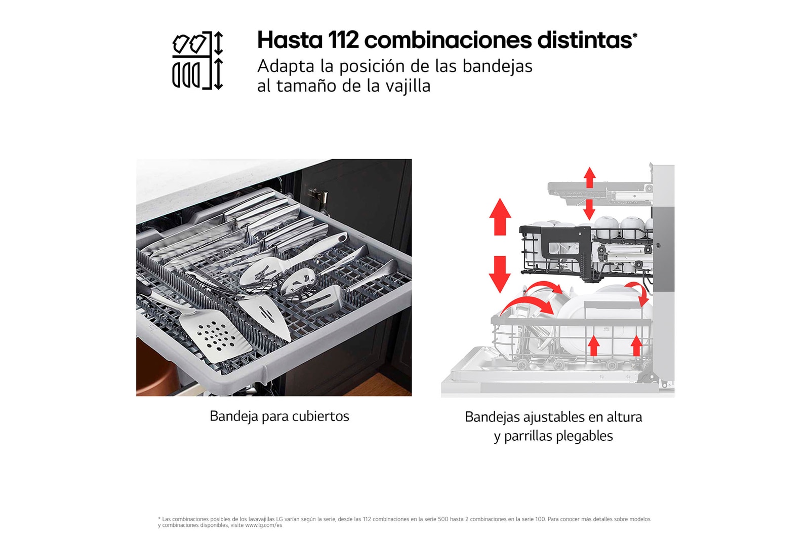 LG Lavavajillas Integrable, LG QuadWashᵀᴹ Steam, A, con lavado a vapor y tercera bandeja, DB375TXS