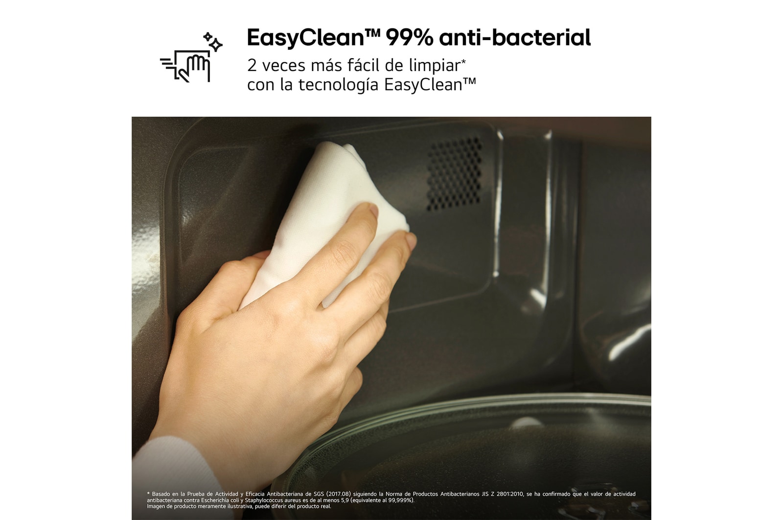 EasyClean™ 99% anti-bacterial