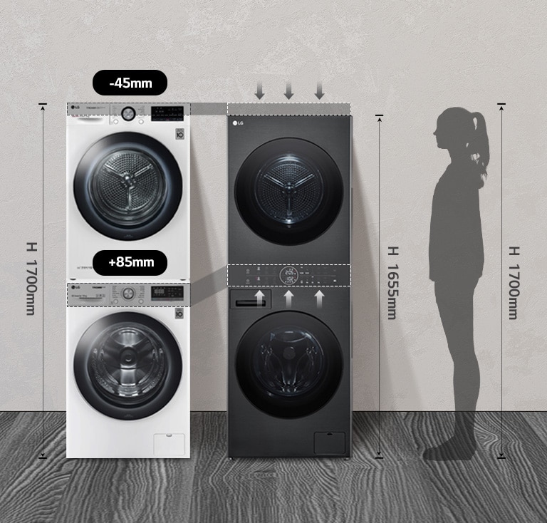 Muestra diferencia de alturas