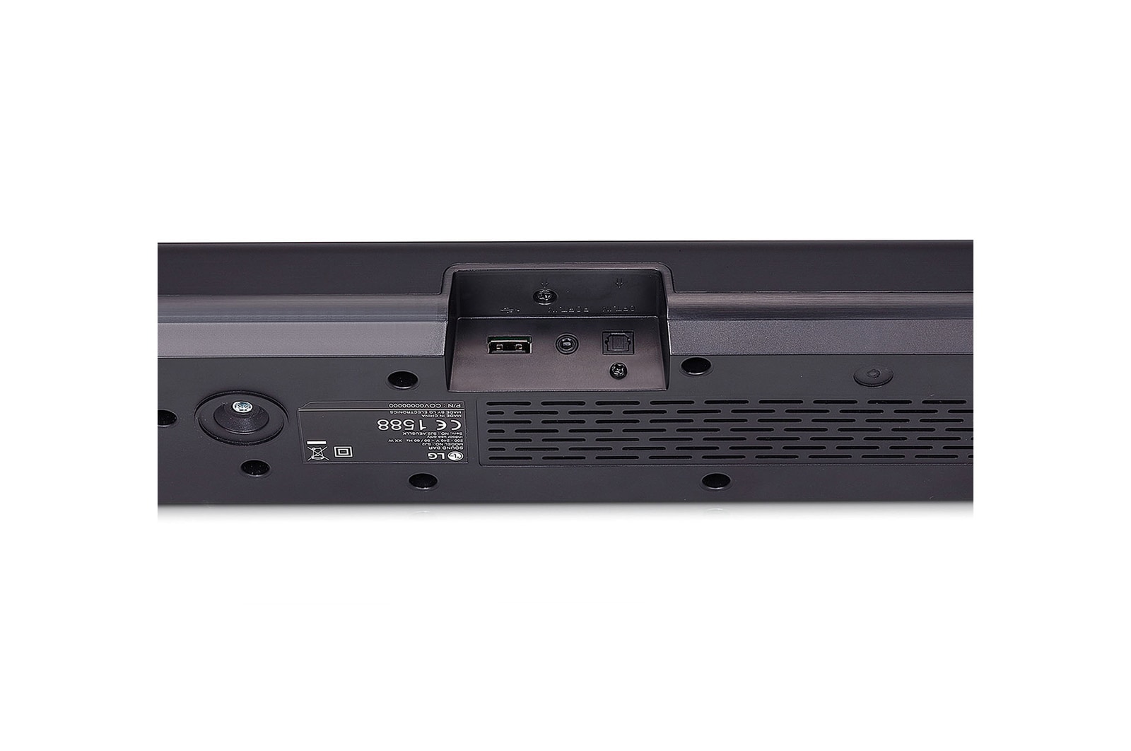 LG Barra de sonido LG SQC1 con 160W de potencia y 2.1 canales. Sonido envolvente Dolby Digital con bajos potentes. Conectividad Bluetooth, USB y entrada óptica. Completa tu televisor , SQC1