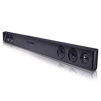 LG Barra de sonido Inteligente LG SQC2 con 300W de potencia y 2.1 canales. Sonido envolvente Dolby Digital con bajos potentes. Conectividad Bluetooth, USB y entrada óptica y App Android / iOS. Completa tu televisor con una barra de sonido con ajuste perfecto para TV de 43", SQC2