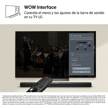 LG Barra de sonido para TV - LG S40T, Bluetooth, 300W, 2.1 Canales con subwoofer, Dolby Digital, DTS Digital Surround , Negro, S40T