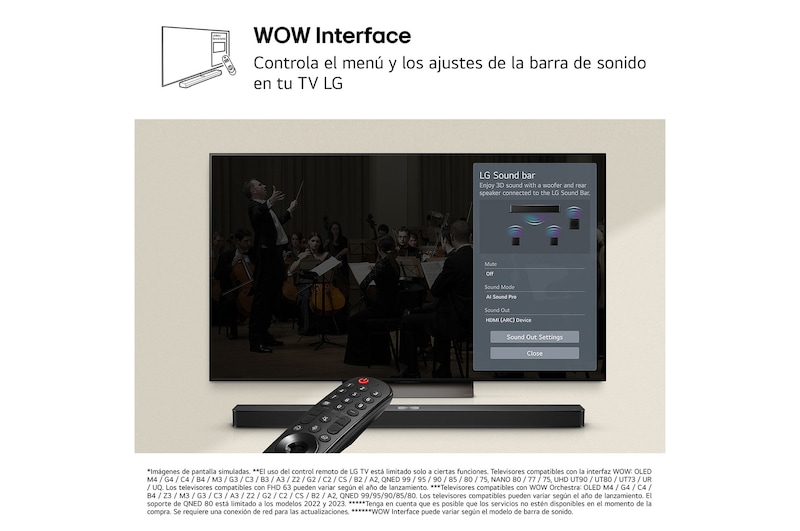 LG Barra de Sonido - LG S40TR, Bluetooth, 400W, 4.1 Canales con subwoofer, altavoces traseros para cine en casa, Dolby Digital, DTS Digital Surround , Negro, S40TR